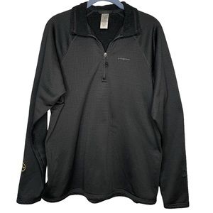 Patagonia black long sleeve 1/4 zip pullover top xl